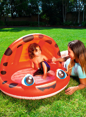 原装正品Bestway游泳池遮阳戏水池浴盆沙池海洋球池充气底52189