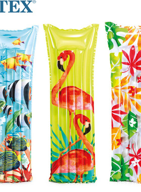 INTEX59720单人成人浮排水上充气漂浮床浮板沙滩躺椅海边戏水冲浪