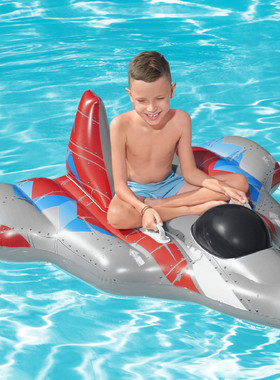 Bestway41443战斗机坐骑儿童水上坐骑泳池坐骑游泳圈宝宝座圈