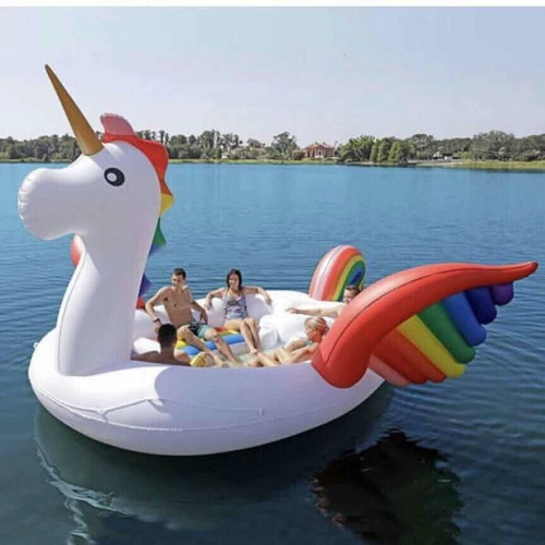 Большой надувной водный пляжный бассейн, игрушка, единорог