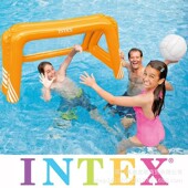 intex 58507水上球足球门儿童水上玩具水球框PVC彩盒