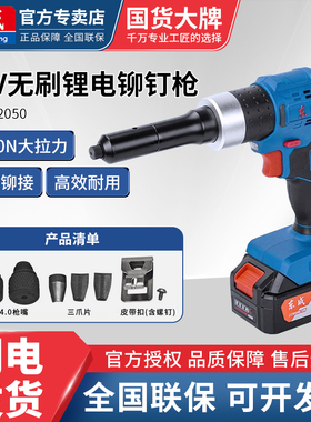 东成20V充电式铆钉枪电动拉铆枪锂电无刷便携铆接机DCPM2050EM