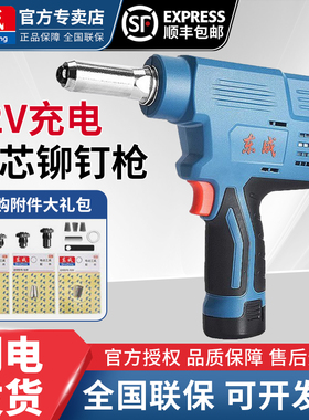 东成充电式铆钉枪电动拉铆枪东城锂电自动抽芯便携铆接机DCPM50E