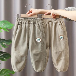 春季 男童春秋小童休闲裤 童装 工装 宝宝纯棉裤 裤 子儿童帅气运动长裤