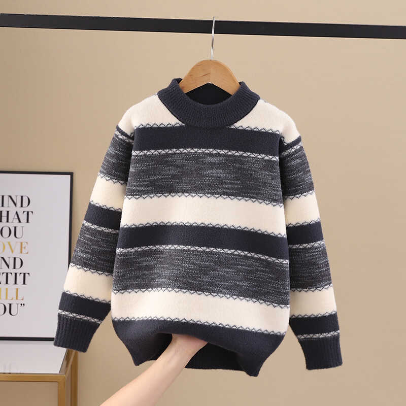 男童毛衣秋冬款加厚打底上衣