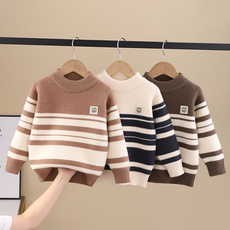 男童毛衣2025新款秋冬款加厚儿童针织衫冬款男中小童毛衣冬季男孩