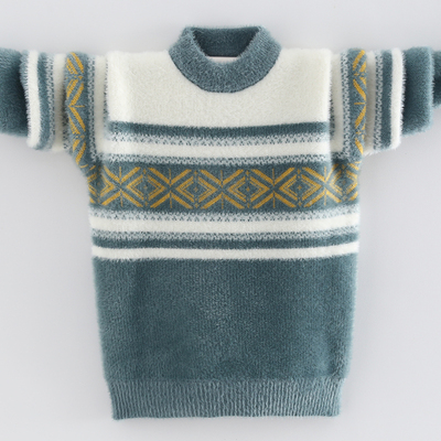 水貂绒针织衫童装打底洋气秋冬季