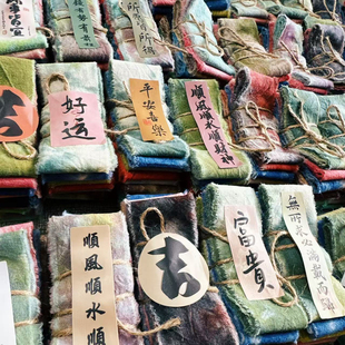 植物染手撕布条多色彩手机链布绳编织手工布艺diy制作晕染挂脖绳