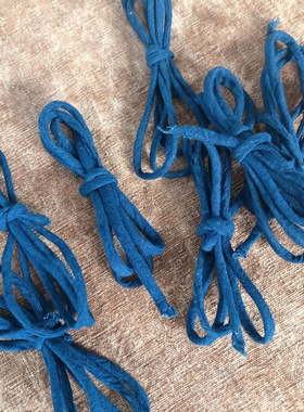 蓝染布绳纯手工diy配饰蓝绳植物染老土布绳子束口布艺绳子手工制