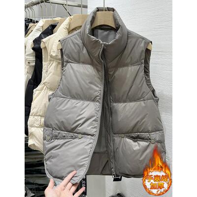 女士羽绒马甲外套2025秋冬款新款棉马夹女式背心外搭洋气时髦外穿