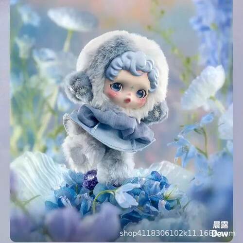 POMART泡玛特SKULLPANDA光织园2代系列盲盒SP搪胶脸毛绒挂件礼物