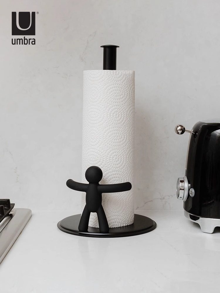 Umbra合作伙伴纸巾持有人客厅厨房浴室纸巾持有人桌面垂直创意欧