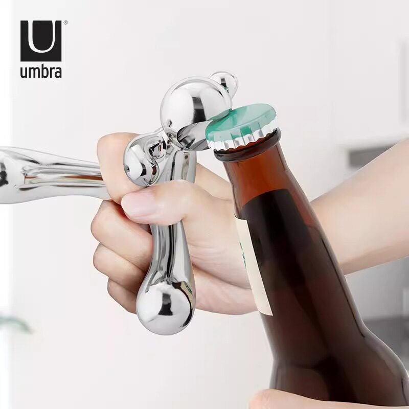 Umbra伙伴开瓶器平衡不倒翁金属小摆件啤酒起瓶器创意男生日礼物