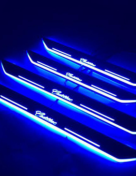 适用于凯迪拉克SRXATSLCT5/6XT4/6/5流光迎宾踏板灯LED门槛条改装