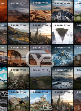 UE5虚幻4引擎Brushify23组 高质量写实自然环境场景道具建模素材