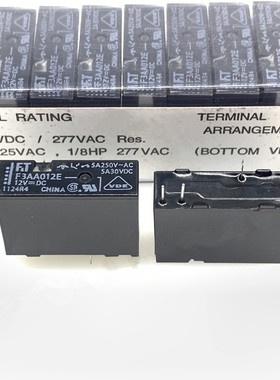 原装F.T/富士通继电器 FTR- F3AA012E F3AA024E 5A 一组常开 4脚