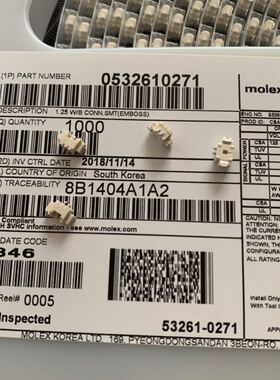 molex连接器 53261-0271 532610271 针座2P 原装现货 一个起拍