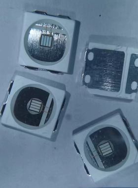 LED 5050紫色390-400NM1-3W700毫安5054验钞灯贴片灯珠晶元45mil