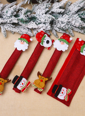 Christmas decorations, door handles, protective covers, door