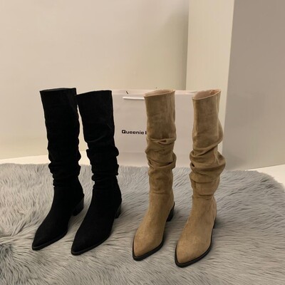 New high heels, long boots, women's shoes, season long knig