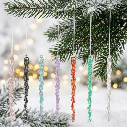 New Christmas Decorations Ice Drop Pendant Ice Cone Ice