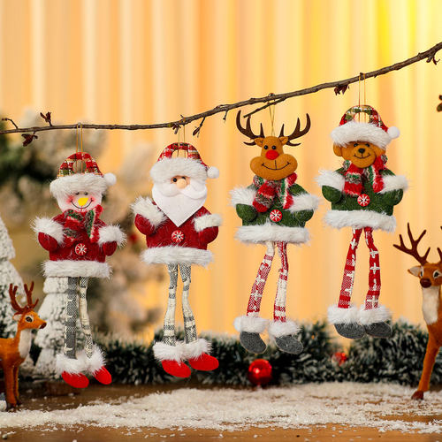 New Long Leg Christmas Pendant Doll Christmas Small Gift
