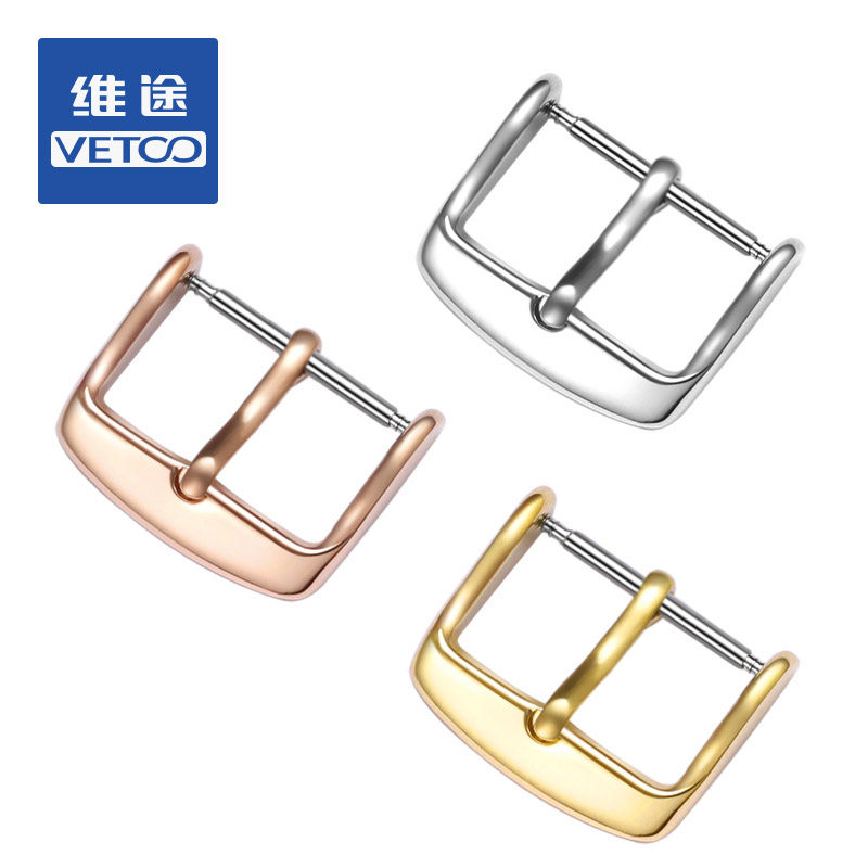 VETOO维途手表扣不锈钢针扣 多尺寸 银色/金色/玫瑰金,手表,配件,淘宝优惠券,粉丝福利购,淘宝优惠卷