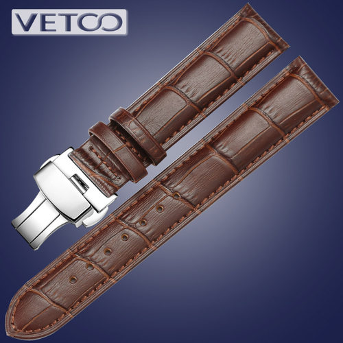 vetoo维途真皮表带头层牛皮美度