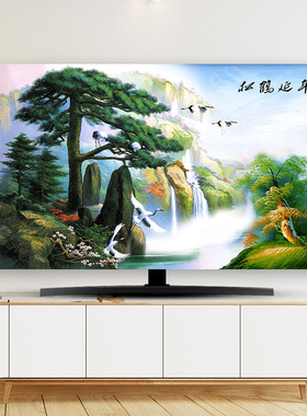 YEVA伊娃电视机防尘罩套盖布55寸65寸75寸轻奢北欧壁挂式简约现代