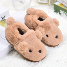 Chaussons enfants en suède pour hiver - semelle tendon - Ref 1007401 Image 12