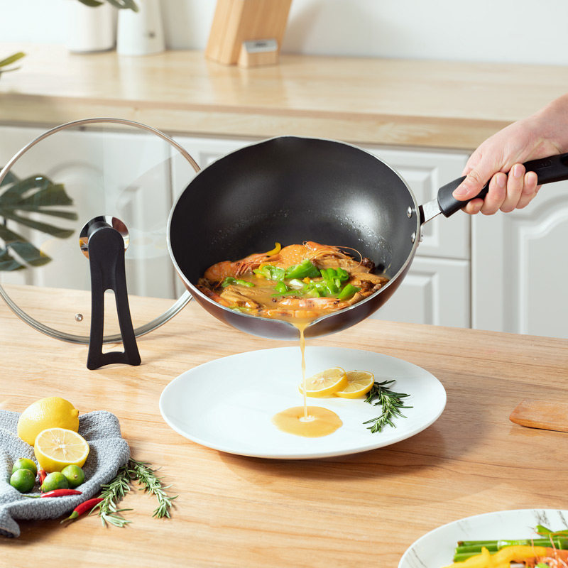 爱仕达不粘煎锅炒锅少油烟不粘锅28CM电磁炉通用炒锅WG8328E