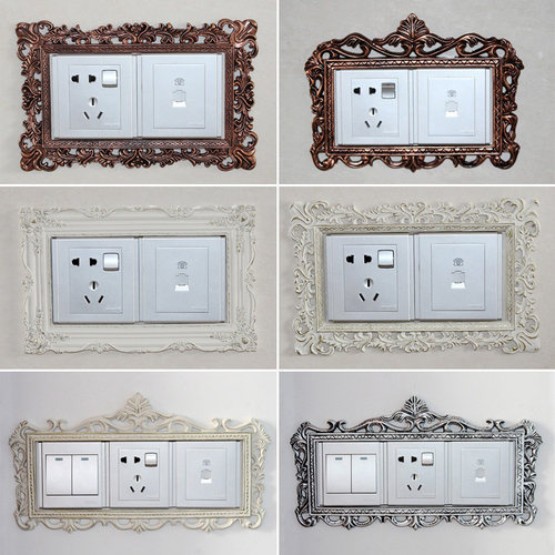 北欧ins轻奢风树脂可爱开关贴