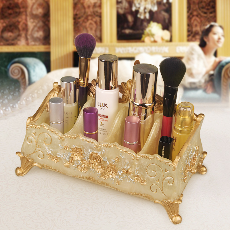 欧式创意化妆品收纳盒整理盒子