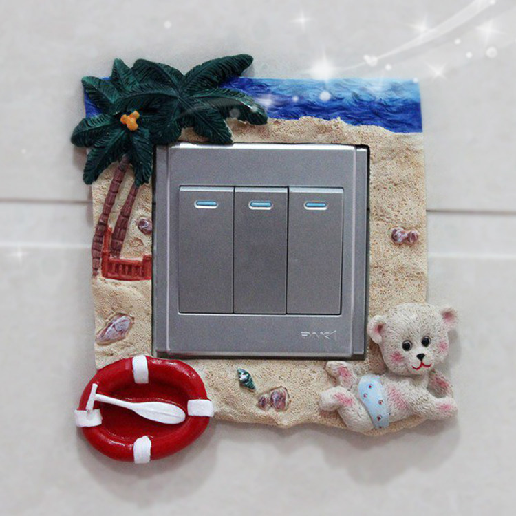 开关贴保护套高档精致插座贴装饰电源灯开关贴现代简约防脏墙贴,家居饰品,开关贴,淘宝优惠券,粉丝福利购,淘宝优惠卷