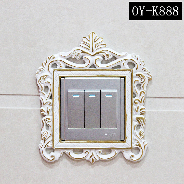 欧宴简约现代风树脂轻奢开关贴