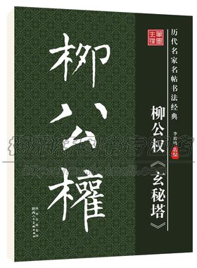历代名家名帖书法经典 柳公权玄秘塔 中国传统历史文化知识毛笔书法理论字帖楷书教程篆刻碑帖练习赏析临习范本艺术陕西人美出版社