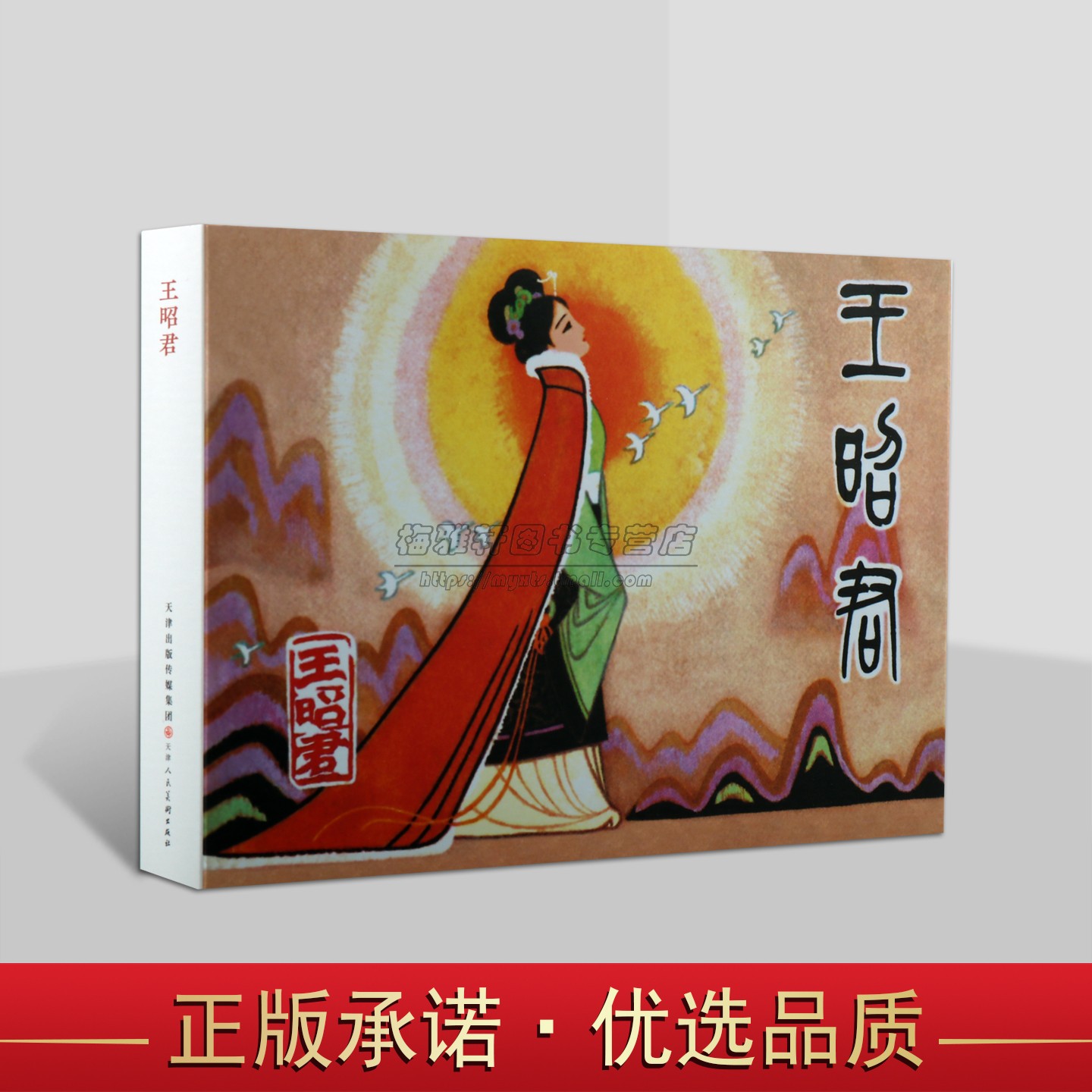 王昭君 连环画32开精装本 中国古代人物故事绘本 作品集中国老版60-70年代小人书收藏 青少年课外读物阅读 天津人民美术出版社书籍