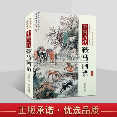 中国历代鞍马画谱传统绘画艺术国画马翎毛走兽画工笔基础技法研究 写意工笔国画马的书画郎世宁徐悲鸿画骏马画册画集画谱画马书籍