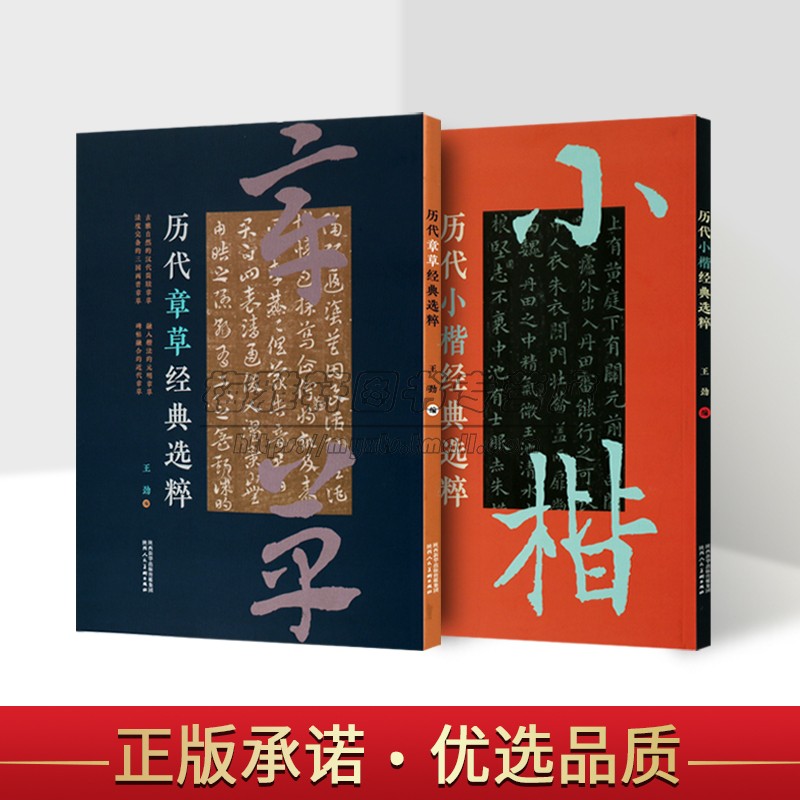 历代小楷章草经典选粹2册精品精选集文征明赵孟俯王羲之献之王宠钟繇文征明祝允明千字文心灵飞黄庭道德经字帖临摹楷书书法书籍