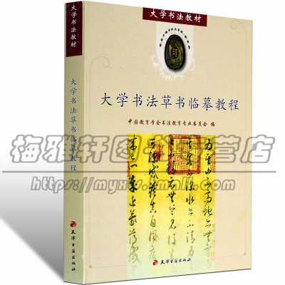 正版 大学书法草书临摹教程 大中专本科院校书法美术专业专用初学者草书毛笔字帖临习解析入门基础技法知识教材教科中国技法书籍