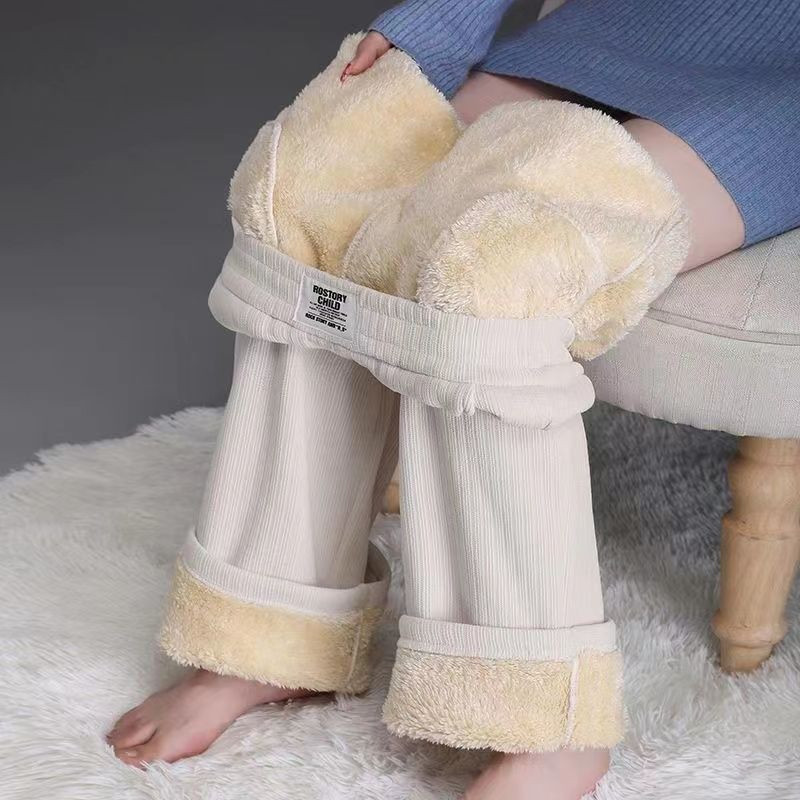 雪尼尔阔腿裤女秋冬季新款加绒裤子女士直筒休闲保暖羊羔绒女裤子,女装/女士精品,休闲裤,淘宝优惠券,粉丝福利购,淘宝优惠卷