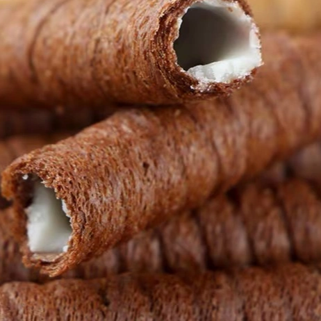 旺旺黑白配夹心卷饼干巧克力儿童小零食品店小吃香草味散装多口味