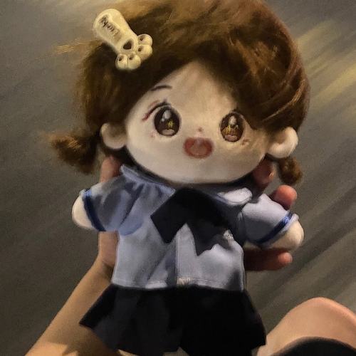 明星白鹿属性20cm棉花娃娃衣服明星同款同人可爱毛绒玩偶公仔周边