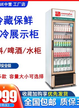 中雪单门展示柜冷藏超市柜饮料柜