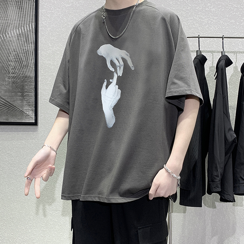 XZ607-1-DT36-P25印花短袖，男装T恤，星座607-1