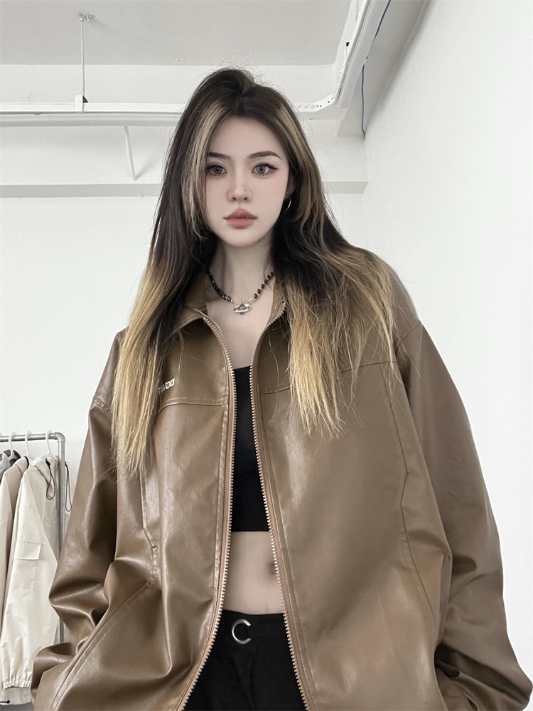 XZ607-1-GT717-P95 kontrola cen 118 kusů, hlavní akce na vyšívanou koženou bundu_voghion.com