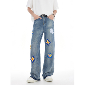 XZ607-1-DGNZK108-P6889 主推款绣花款牛仔裤,男装牛仔裤,星座607-1