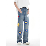 XZ607-1-DGNZK108-P6889主推款绣花款牛仔裤，男装牛仔裤，星座607-1