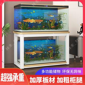 简约鱼缸架子鱼缸柜龟缸架水族箱底座鱼缸桌金属承重架定制鱼缸架