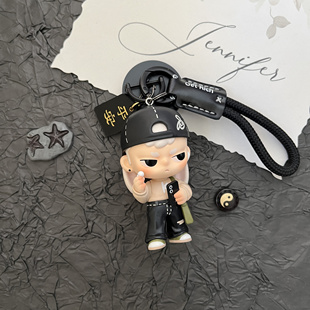 正品泡泡玛特 KUBO每时每刻 新款高级汽车钥匙扣挂件包包挂饰礼物